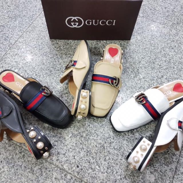 Sepatu Sendal Gucci Mutiara, Olshop 