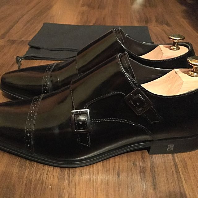 versace double monk strap