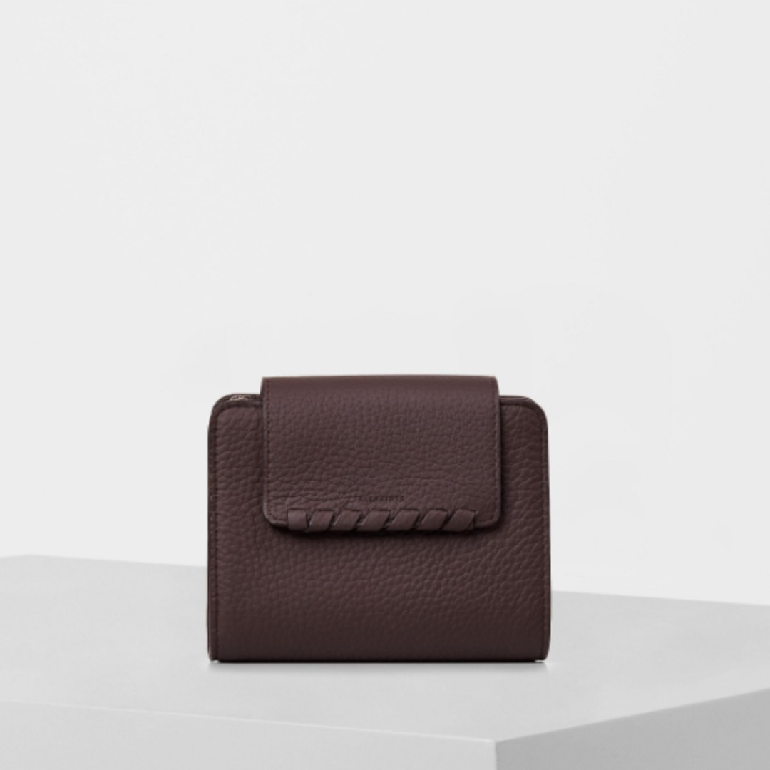 ALL SAINTS KITA WALLET PRUNE