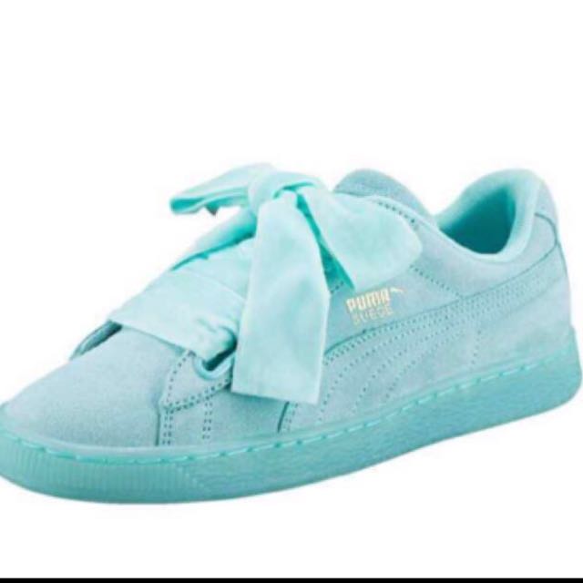 turquoise puma shoes