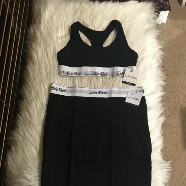 calvin klein skirt set