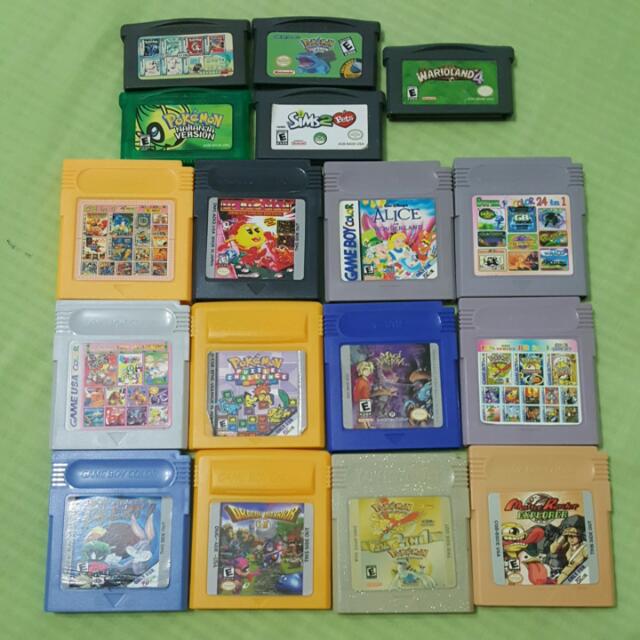 Gameboy Color And Advance Cartridges Toys Games Video Gaming
