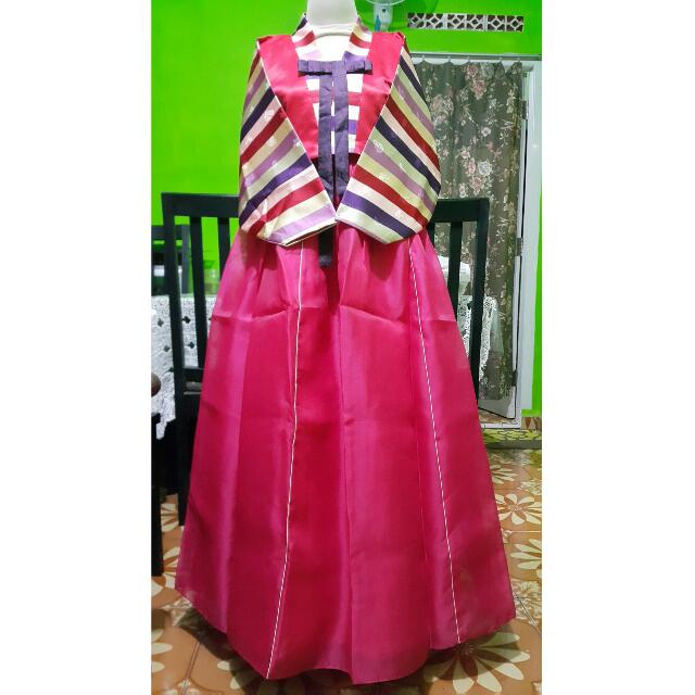 Hanbok Baju Khas Korea Ori, Fesyen Wanita, Pakaian Wanita di Carousell