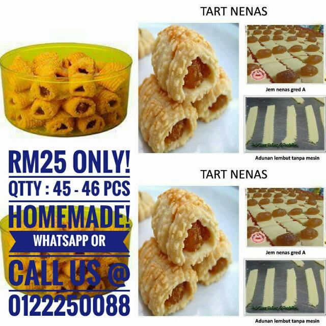Kuih Raya 2017 Tart Nenas Food Drinks Instant Food On Carousell