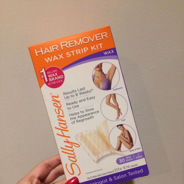 Sally Hansen Hair Remover Wax Strip Kit Health Beauty Skin