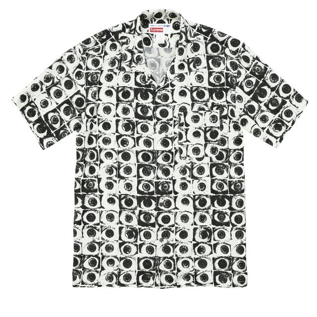 (Steal!!) Supreme CDG Eye Rayon Shirt Size L (White)