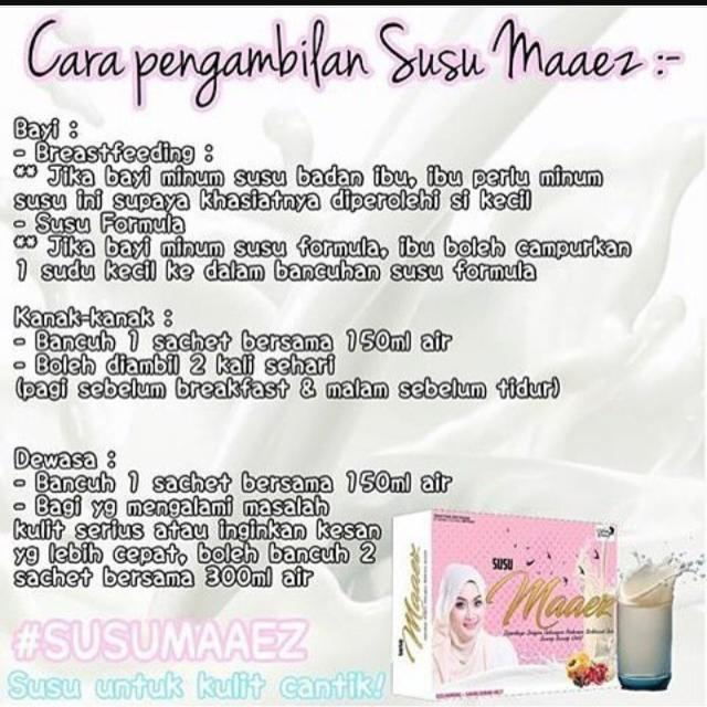 Susu Maaez Sofieya Beauty Health Nutrition Health Supplements Health Food Drinks Tonics On Carousell