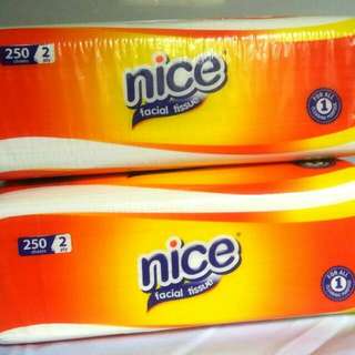 SPECIAL BUNDLE SALE
NICE Facial Tissue
Premium Quality 2-ply Tissue (Thick & Soft)
250 sheet per pack
Safe For All Usage & Ages (Babies To Elderly)
Must TRY! Not Available In Local Shops