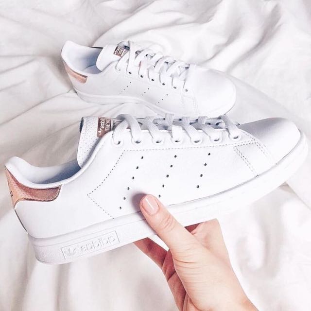Adidas Rose Gold Stan Smith, Women's Fashion, Shoes on Carousell