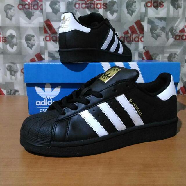 ADIDAS SUPERSTAR FOUNDATION PACK BLACK WHITE Olshop Fashion