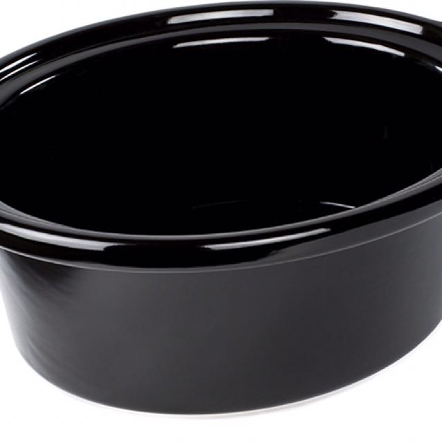 Andrew James Premium Black Slow Cooker 6.5 litre with Removable Bowl