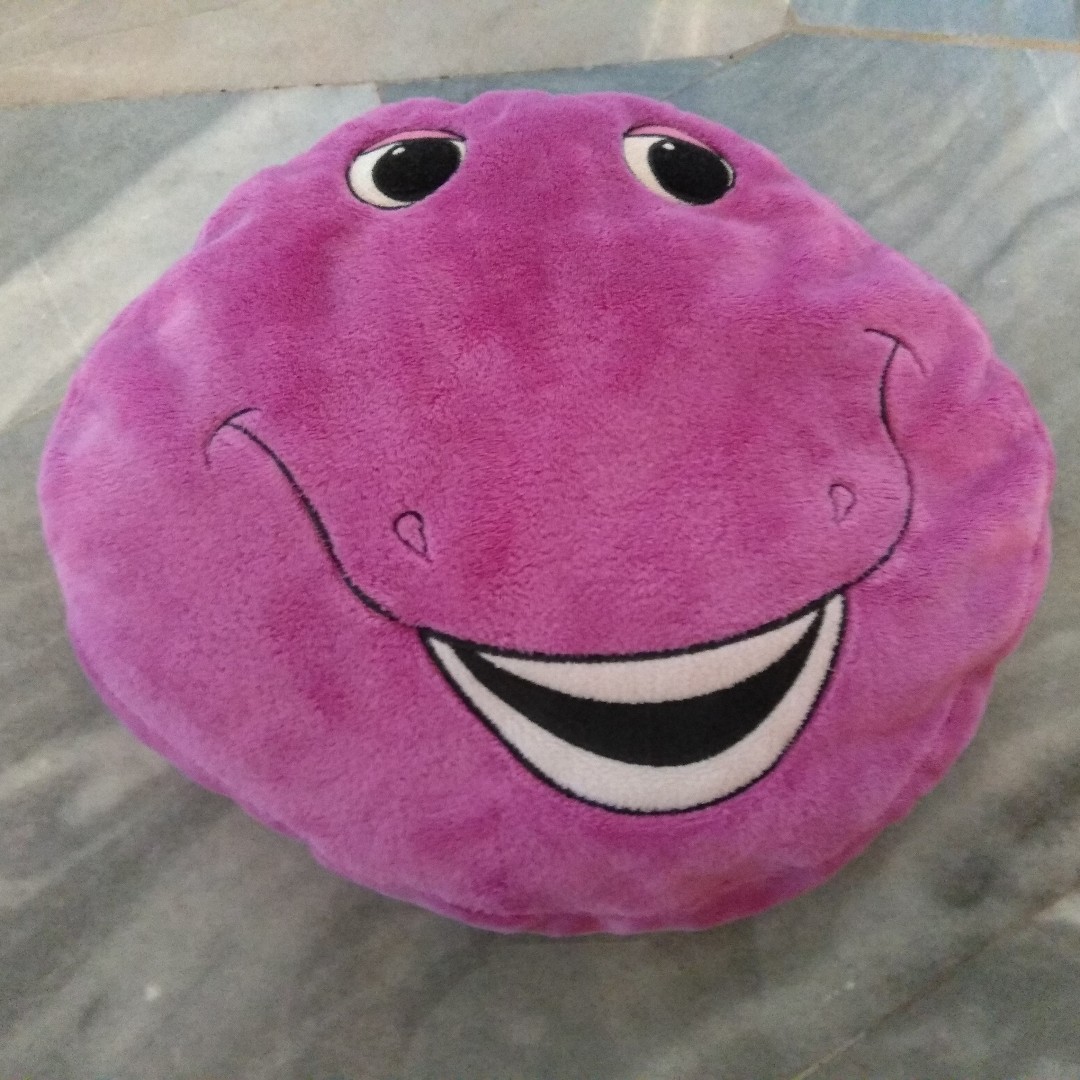 Barney Plush Pillow, Hobbies & Toys, Toys & Games on Carousell