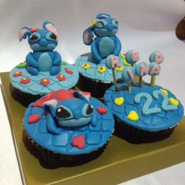 Custom Cupcakes Stitch Makanan Minuman Kue Kue Di Carousell