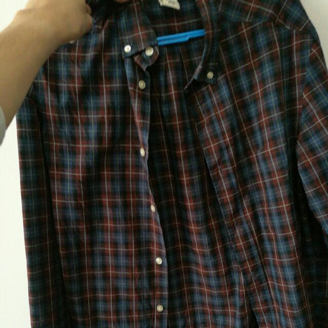 H&m mens plaid shirt clearance