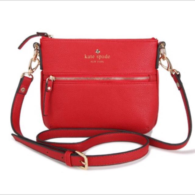 Kate Spade New York Cobble Hill Tenley Crossbody Leather Bag Red ...