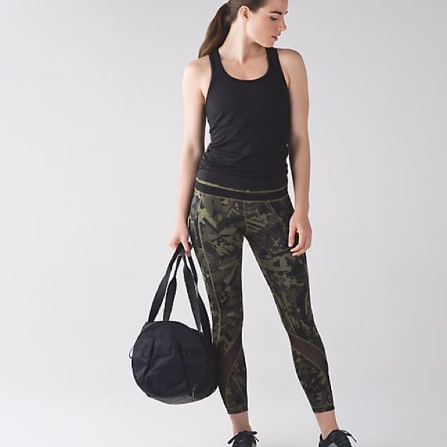 Lululemon Inspire Tight Ii In Camo Print Size 6 Sports Sports Apparel On Carousell Lululemon 8, white mesh leggings. lululemon inspire tight ii in camo print size 6