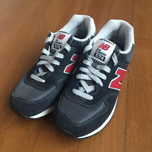 New Balance 574 Sneakers In Navy \u0026 Red EUR 37.5, Sports, Sports \u0026 Games  Equipment on Carousell