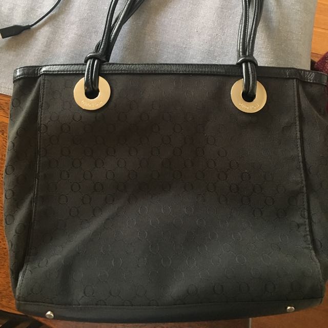 oroton black tote bag
