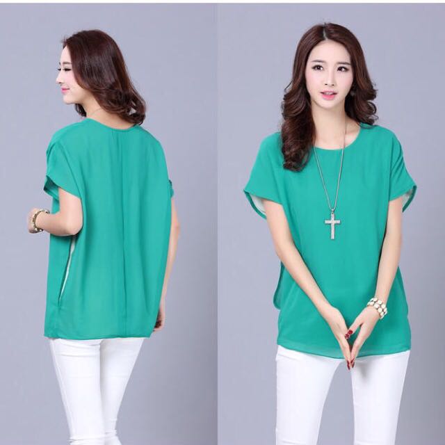 mint green blouse plus size