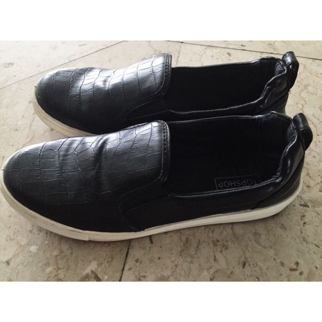 Topshop Black Slip ons