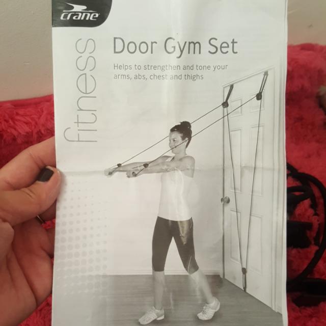 Crane door gym set store