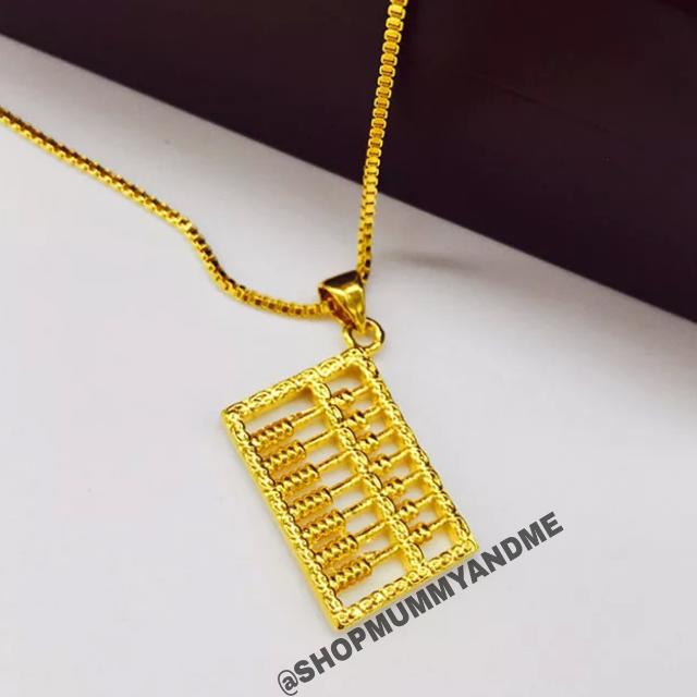 Gold Abacus Necklace