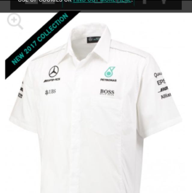 Mercedes Amg F1 Formula 1 Team Shirt White Men S Fashion Clothes
