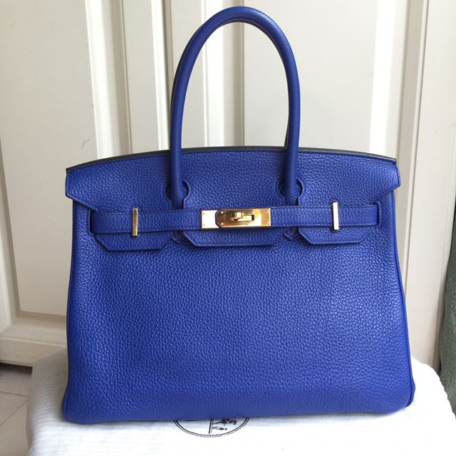 hermes blue electric birkin