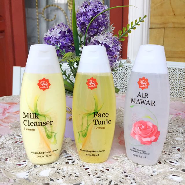 Viva Milk Cleanser Face Tonic Air Mawar Health Beauty