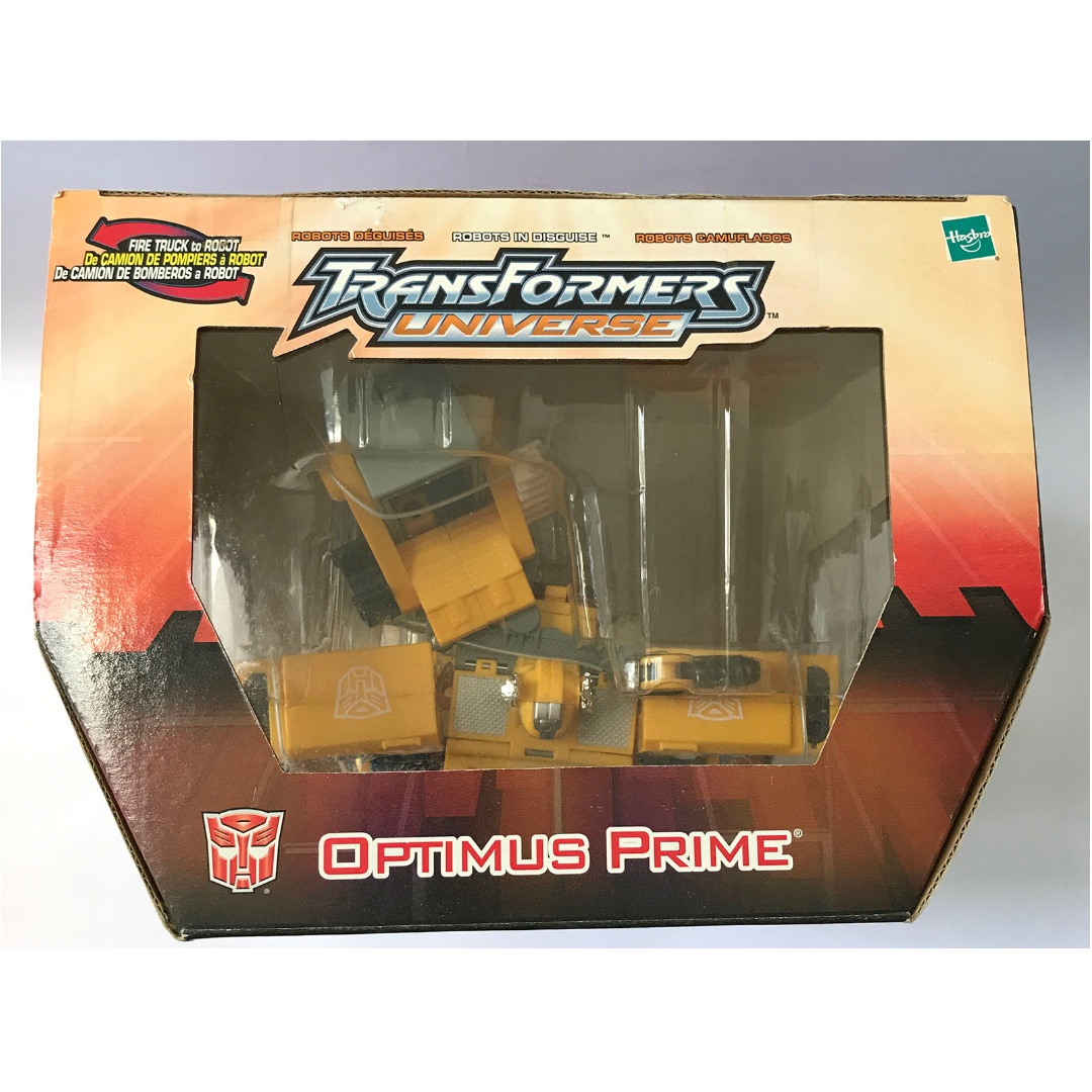 Yellow Fire Convoy Optimus Prime Sam's Club Exclusive Banana MISB
