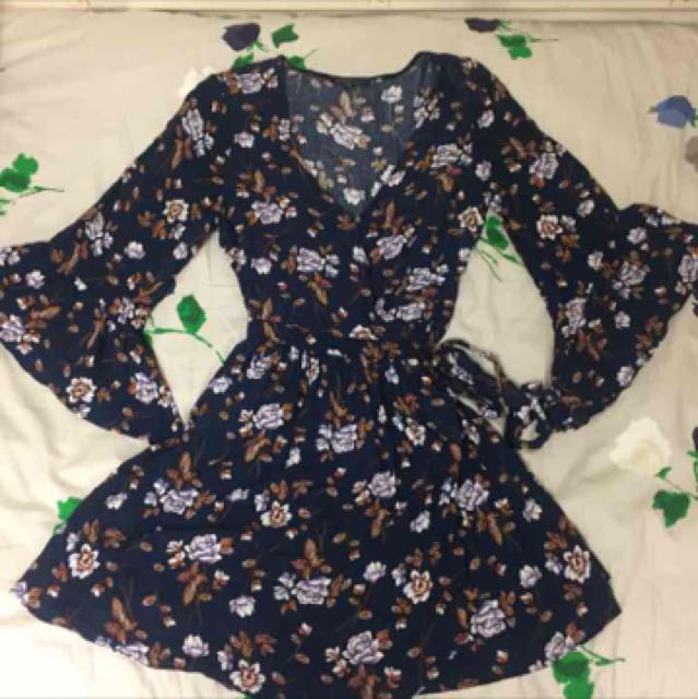 american eagle wrap dress