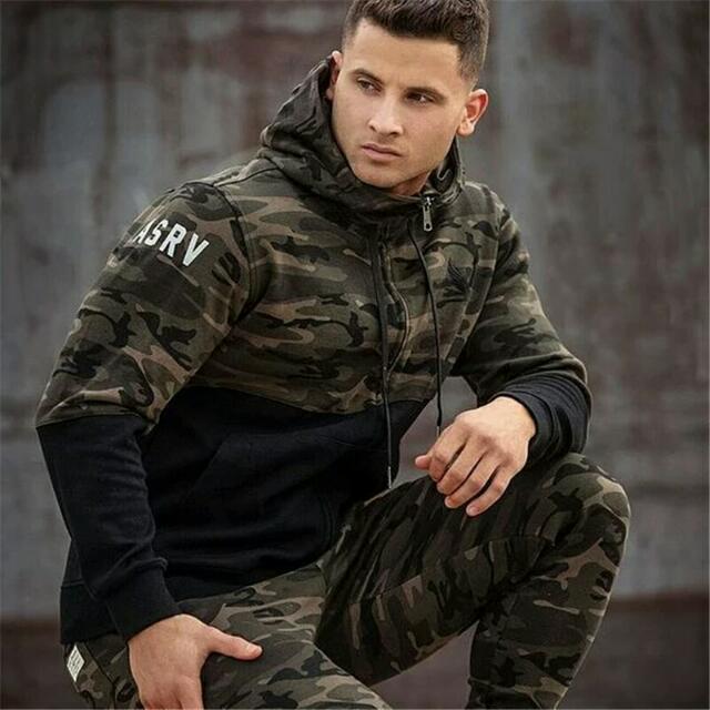 Mens top army hoodie