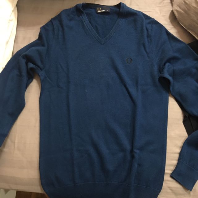 Fred perry v neck sweater new arrivals