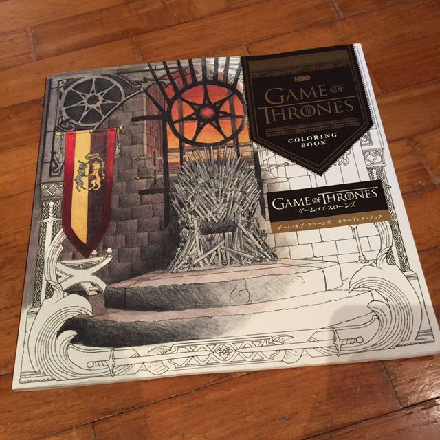 Hbo Game Of Thrones Colouring Book Books Stationery Fiction On
