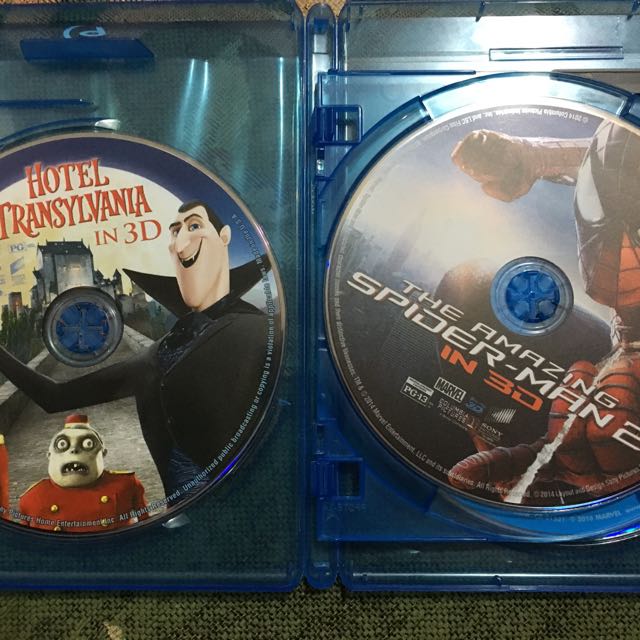 Hotel Transylvania Bluray 3D / Amazing SpiderMan 2 Bluray 3D, Hobbies