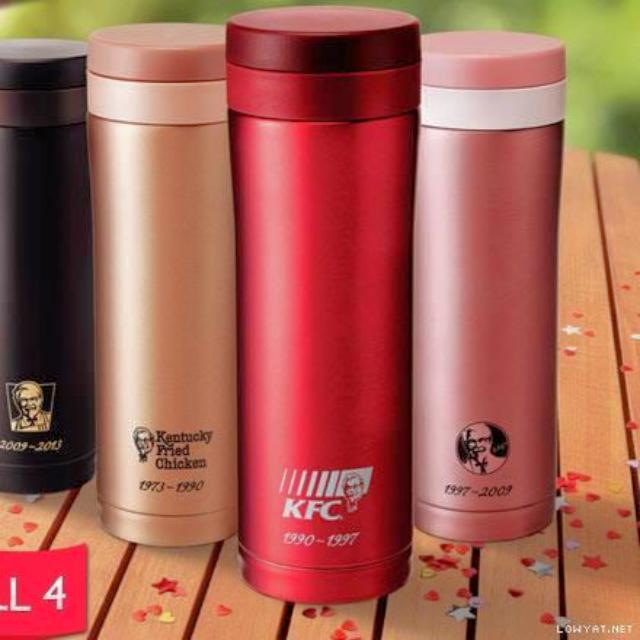 KFC ThermoCafe Thermos Flask Pink Original 460ml, Furniture & Home Living, Kitchenware
