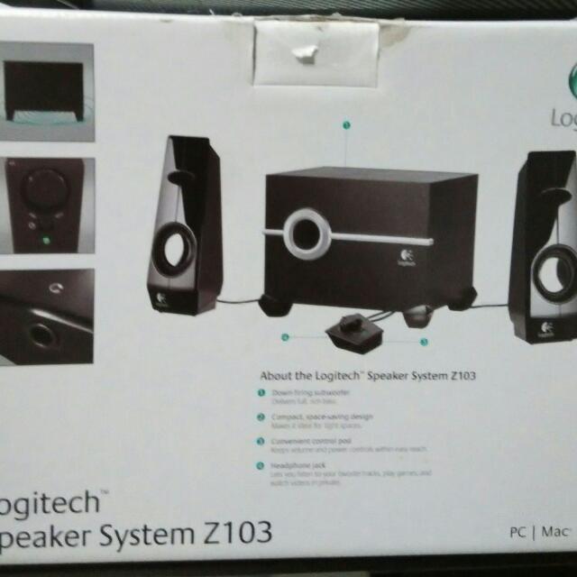 logitech speaker system z103