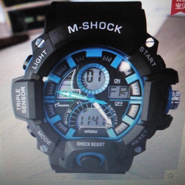 M discount shock watch