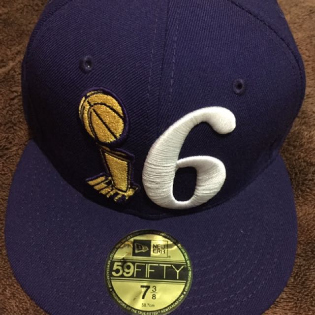 New Era Cap 59fifty La Lakers 16th Championship Men S Fashion Accessories On Carousell