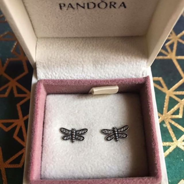 Pandora Dragonfly Stud Earrings, Women 