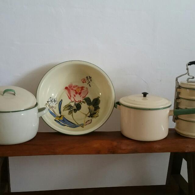 Retro Pots, Furniture & Home Living, Home Decor, Vases & Decorative