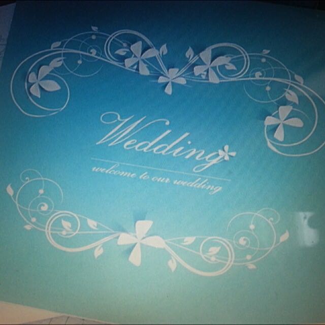 Tiffany Blue Wedding Invitation Card