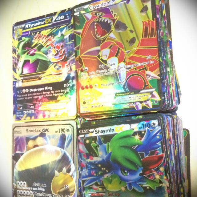100 Pokemon Ex And Pokemon Gx Fake Cards Toys Games