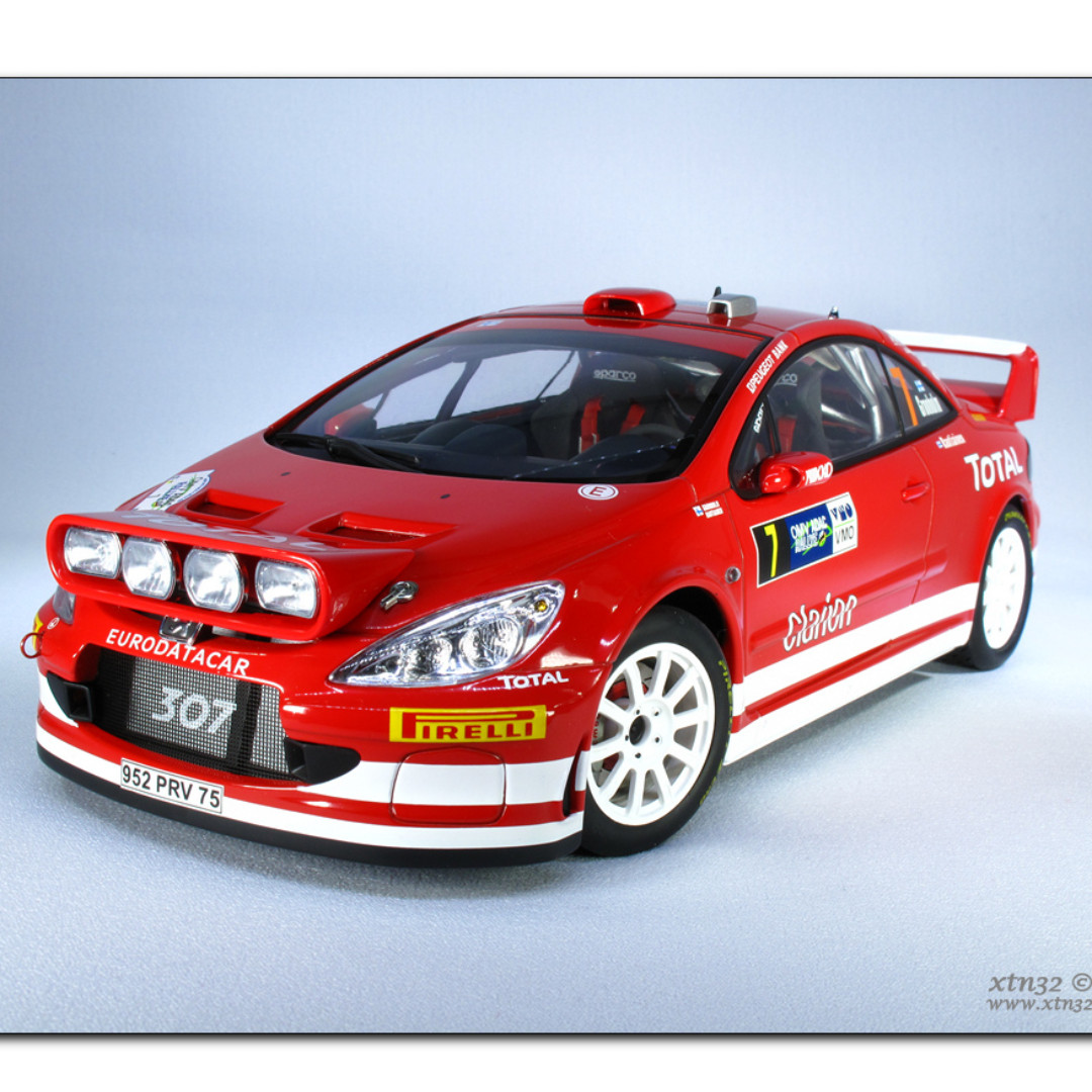 オートアート 1/18 インプレッサWRC / プジョー 206WRC - ミニカー