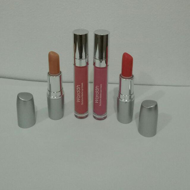 4 Buah Lipstick Wardah Wardah Exclusive Matte Lip Cream Kondisi