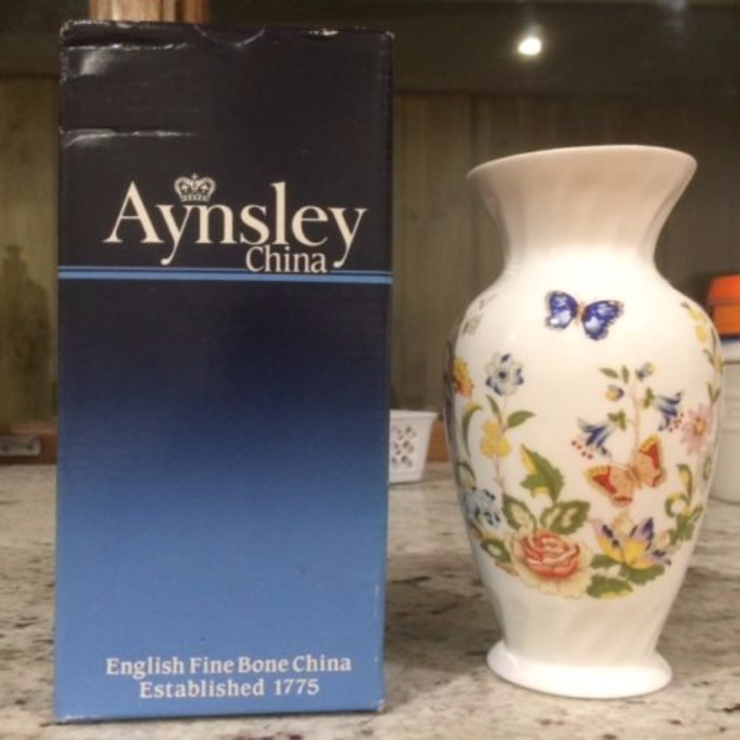 Aynsley Fine China Cottage Garden Vase Home Furniture Home