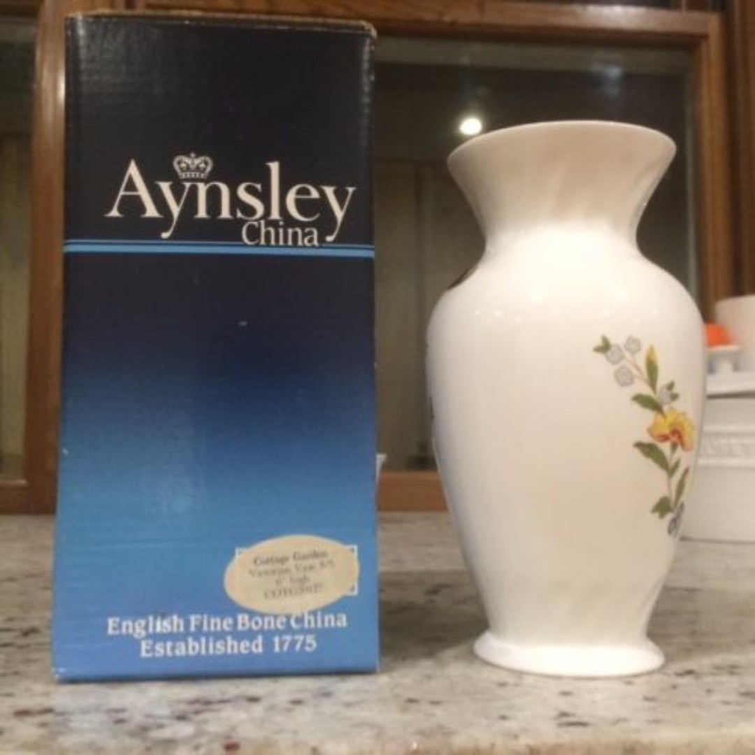 Aynsley Fine China Cottage Garden Vase Home Furniture Home