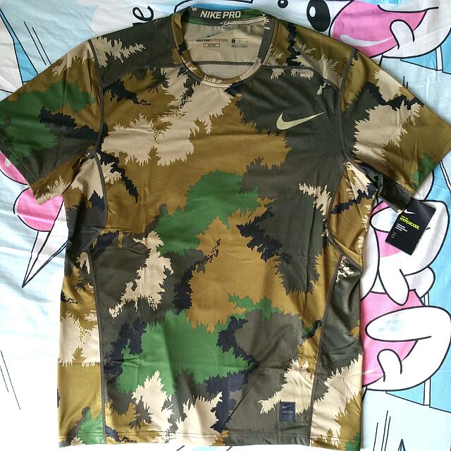 Brand New Nike Pro Hypercool Dri Fit Camo Tee., Men's Fashion, Clothes on  Carousell