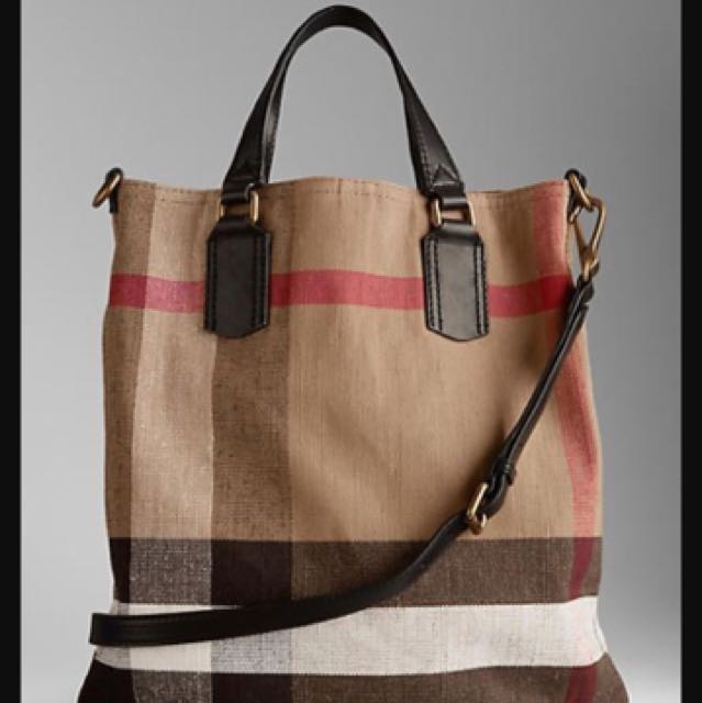 burberry canvas tote handbags