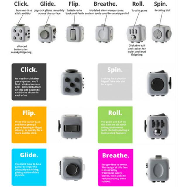 Fidget Cube (Category: Interactive Toys) located in Singapore. Submitted by sin.gadget (Listing ID 101586365, Image 2). Description: Brand New !!! In Stock / Available !!! Fidget Bag : ( $1 Each ) _ Fidget Cube Bag _ Fidget Spinner Bag . Take Note : SINCE it's Clearance Sale so Colours will be Chosen Randomly Meet up / Collect it At Sembawang Mrt ( Sun Plaza ).